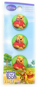 Sew It up Embellishments - 3 Winnie The Pooh Buttons 1” - Novelty - Disney - Picture 1 of 1