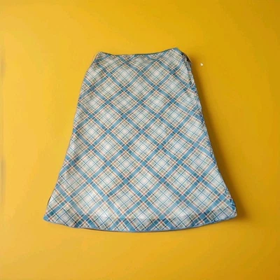 IZ Byer 儿童女孩 16 码格子内衬秋千 A 字裙秋季 — 第 1/4 张图片