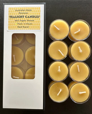 Beeswax Tea light Candles,10-100pc,Bulk,100% Pure Raw Beeswax - image 1 of 2