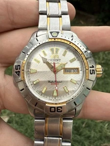 Jumbo Size Vintage Orient Diver Day-Date Automatic Men’s Wrist Watch 47mm. - Picture 1 of 16