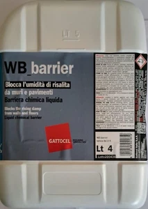 GATTOCEL WB_Barriere FLÜSSIGCHEMISCHE BARRIERE FEUCHTIGKEITSSPERRE WÄNDE UND BODEN 4L - Bild 1 von 1