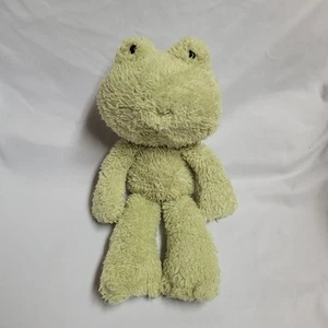 RARE Gund Fuzzy Frog Plush Stuffed Animal Baby Soft Toy Sherpa 15" Green 320598 - Picture 1 of 6