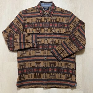Pendleton Double Soft Brushed Cotton Flannel Shirt Mens M Aztec Southwestern - Picture 1 of 10