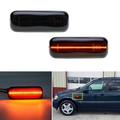 LED 侧标记灯适用于 1998 - 2003 梅赛德斯 - 奔驰 W163 ML320 ML430 ML55 AMG — 第 1/4 张图片