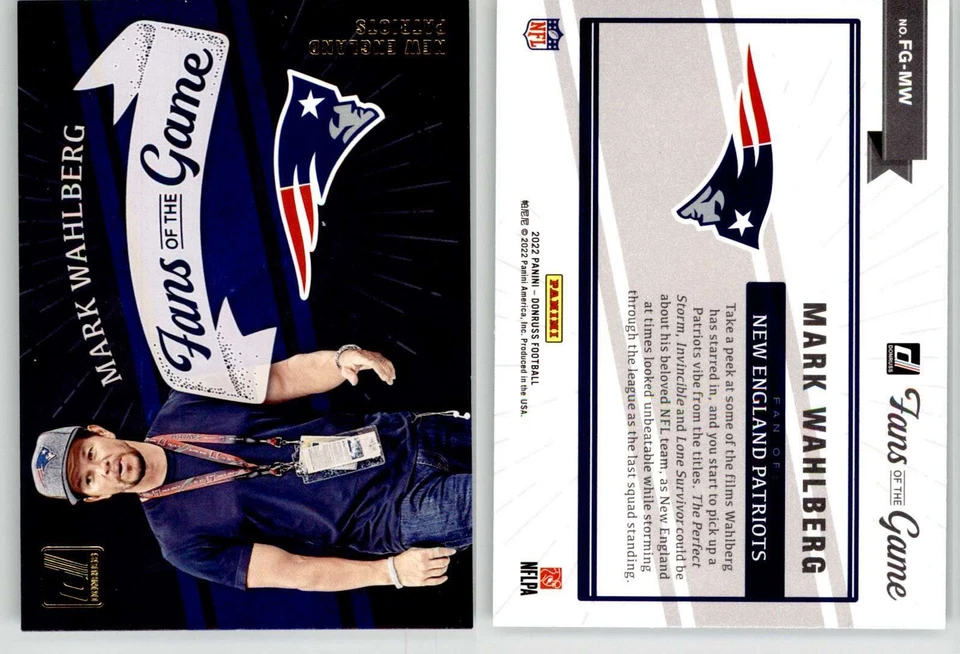 Mark Wahlberg 2022 Donruss Fans of the Game FG-MW Patriots - Image 1 of 1