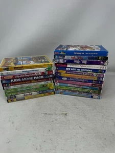 Children’s DVD Lot (23) Dvds Elmo, Veggie Tales, Land Before Time, Baby Einstein - Picture 1 of 8