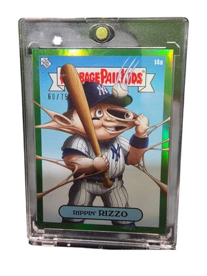 2023 Topps Garbage Pail Kids x Alex Pardee Anthony Rizzo #14a Green 60/75 - Image 1 of 2