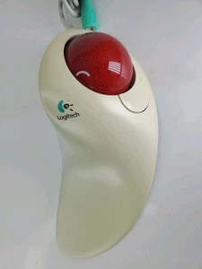 Logitech TrackMan Marble FX T-CJ12 Wired PC Mouse Vintage Computer Ergonomical - Picture 1 of 4
