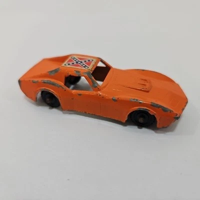 Vintage Midgetoy 1969 Chevrolet Corvette Stingray Orange  Metal Diecast Car 🏁 - Image 1 of 4