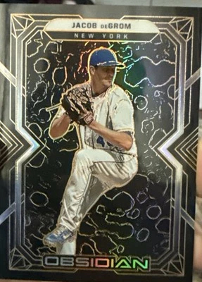 2022 Panini Chronicles - Obsidian Jacob deGrom /31 #37 - Image 1 of 2