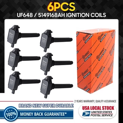 Para Ram 1500 2014-2016 2014-2016 ProMaster 2500 3,6 L 6 piezas bobina de encendido UF648 Foto 1 de 4