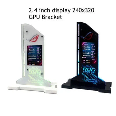 Graphic Video Card Bracket VGA Holder 2.4" LCD RGB CPU GPU RAM Monitor AIDA64 - Image 1 of 4