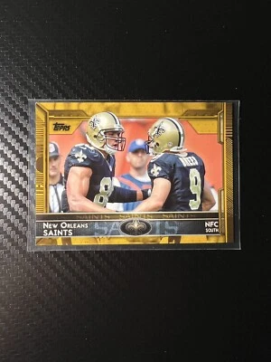 2015 Topps Football - Drew Brees #242 Gold Parallel /2015 - Image 1 of 4