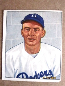 1950 BOWMAN BASEBALL CARD #166 BROOKLYN DODGERS JOE HATTEN - Picture 1 of 6