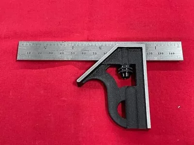 Starrett 10MEH-150 Student Combination Square, 6" & 150mm IN STOCK - Image 1 of 4