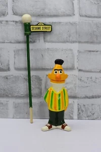 Vintage 1970s Gorham Bert Ceramic Figurines with Sesame Street Sign Japan - Picture 1 of 6