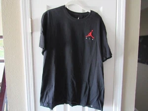 Jordan Brand Black T-Shirt Red Jumpman Size XL - Picture 1 of 2