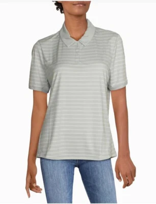  OAKLEY Mujer Polo 532357 Enjoy Stripped Golf Artic Gris 28A Talla XS $50 Foto 1 de 4