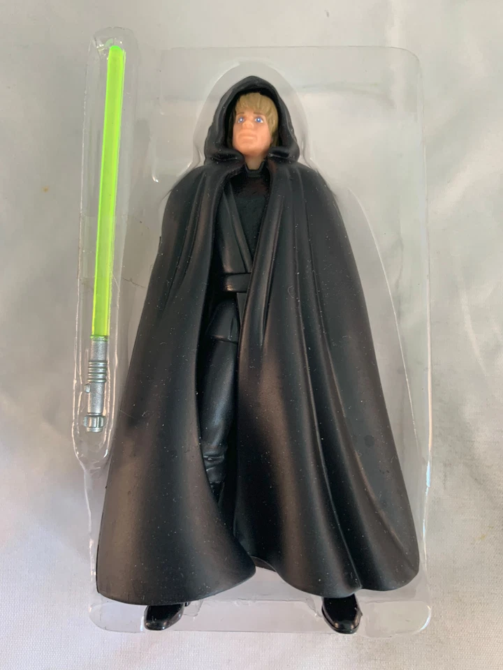 Star Wars Jedi Knight Luke Skywalker with Black Vest 3.75" Power Of The Force - Image 1 of 1