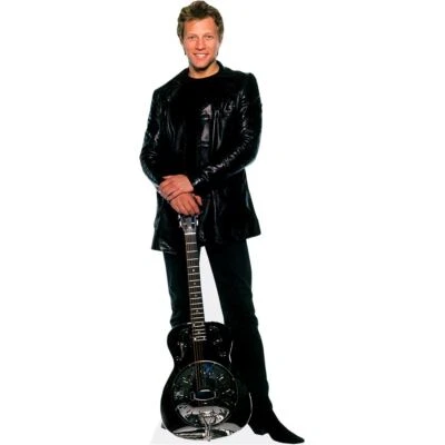 CELEBRITY CUTOUTS Jon Bon Jovi (Guitar) tamano natural