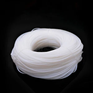 2m White Silicone Rubber Seal strip Round Solid Sealing Dia 1mm 2mm 1.5mm 2.5mm - Picture 1 of 5