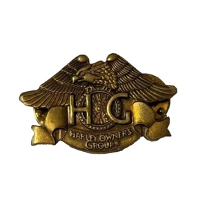 Vintage Harley Davidson Motorrad Pin Pinbac Badge Owners Group 1983 Eagle Hog - Bild 1 von 4