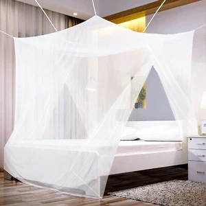 220 x 200 x 200cm Moskitonetz für Einzelbett Doppelbetten mit doppelte Öffnungen - Bild 1 von 7