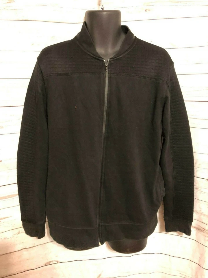 Chaqueta Twisted Soul Hombre Cremallera Frontal Manga Larga Negra Talla L Grande Foto 1 de 4