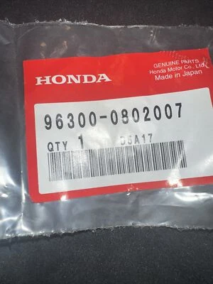 NOS Honda Genuine Bike Parts XR650R Muffler Bolt 96300 – 0802007 (A1) - Image 1 of 2
