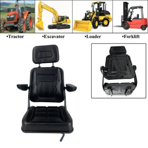 Universal Forklift Seat Komatsu Style Forklift Seat Tractor Seat Loader/Dozer US - Picture 1 of 12