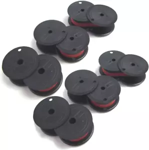 6 Calculator Ribbons Replacement for Canon MP11DX Canon MP-11DX Black Red - Addi - Picture 1 of 12