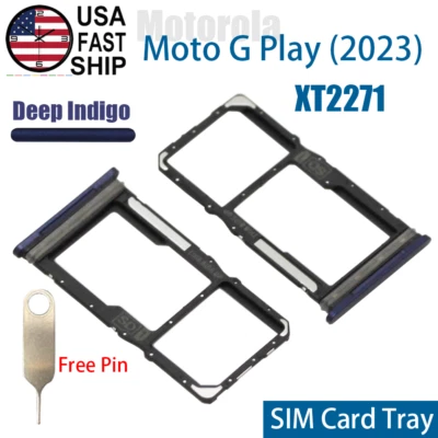 Original Nuevo Bandeja Tarjeta SIM Soporte MicroSD Para Motorola Moto G Play (2023) XT2271 Foto 1 de 4