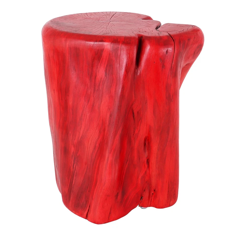 Wood End Table/Garden Stool - Unique Wooden Side Table - Mid Century Side Table - Image 1 of 1