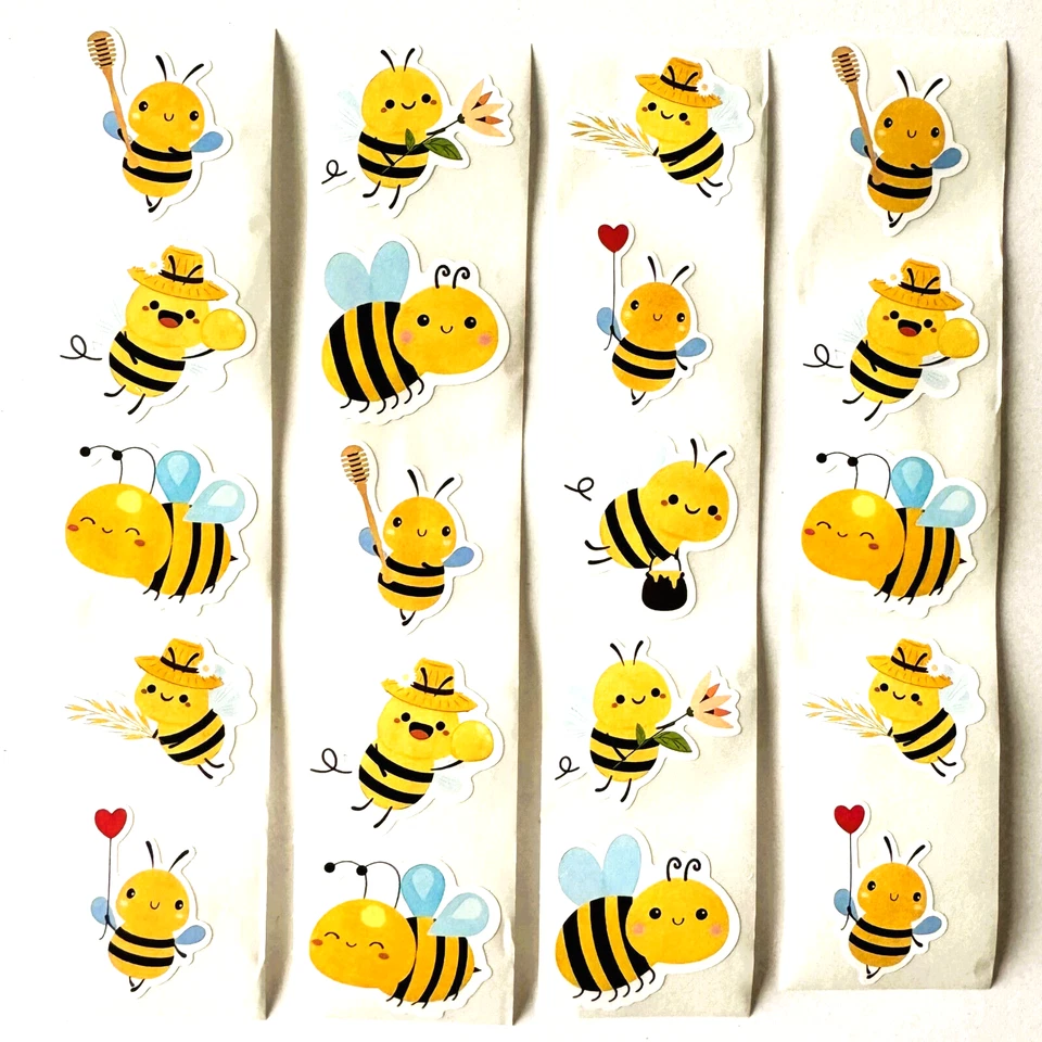 Bienchen Aufkleber Biene Sticker zum Verzieren Dekorieren Kleben selbstklebend - Bild 1 von 1