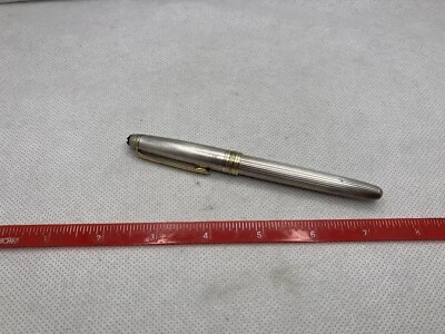 Pluma Estilográfica Montblanc Sterling Meister Stuck Oro 18k Plumín Fino Foto 1 de 4