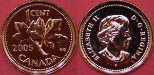 Proof Like 2005P Canada 1 Cent From Mint's Set - Bild 1 von 1