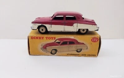Dinky Toy 172 Studebaker Land Cruiser  Lowline Magenta BOXED - Image 1 of 4
