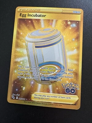 Pokemon GO - EGG INCUBATOR GOLDEN SECRET RARE TRAINER - 087/078 - NM/M! - Image 1 of 2