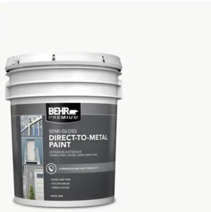 NEW White Semi-Gloss Direct-to-Metal Interior/Exterior Paint - Picture 1 of 4