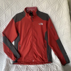 The North Face Jacket Mens Medium Apex Softshell Orange Grey Outdoors Gorpcore - Picture 1 of 24