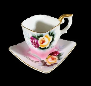 Vintage Demitasse Tea Cup and Saucer from Occupied Japan - Picture 1 of 9