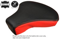 RED AND BLACK CUSTOM FITS PIAGGIO VESPA PX REAL LEATHER SEAT COVER RED AND BLACK CUSTOM FITS PIAGGIO VESPA PX REAL LEATHER SEAT COVER