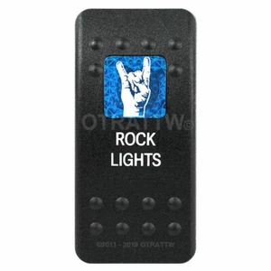 OTRATTW Carling Technologies Contura II Rocker Switch, ROCK LIGHTS, BLUE LENS - Picture 1 of 6
