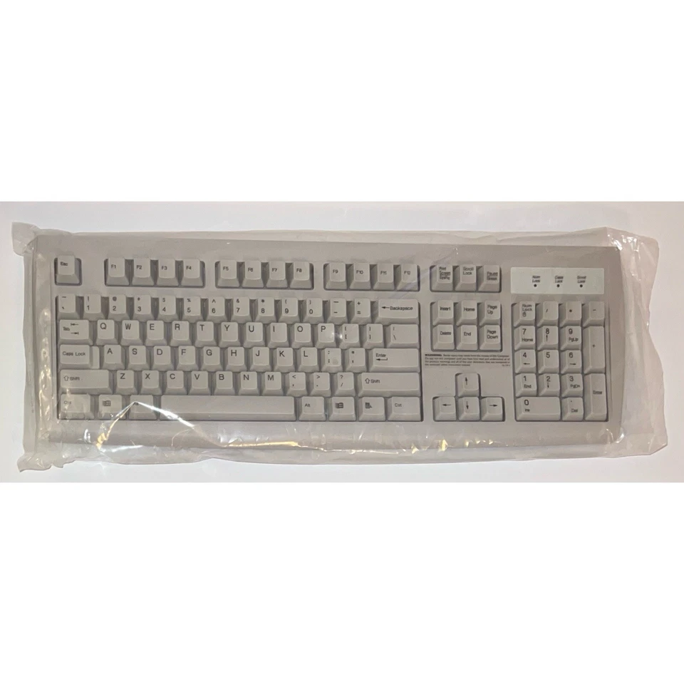 NEW Toshiba KB-2971 Wired Keyboard Computer Off White PS2 QWERTY - Image 1 of 4
