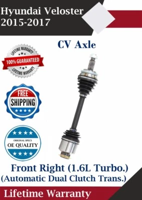 Eje delantero derecho CV para Hyundai Veloster 2015-2017 1,6 L turbo. Agotado Foto 1 de 4