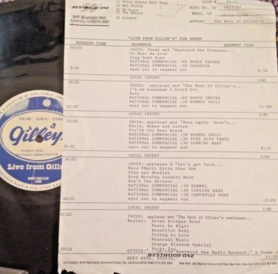 RADIO SHOW: BEST OF LIVE FROM GILLEY'S 10/12/85  NITTY GRITTY DIRT BAND, WHITES - Image 1 of 4