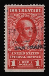 #R667 $1 Documentary, Used-Cut Cancel [8] **ANY 5=FREE SHIPPING** - Picture 1 of 1