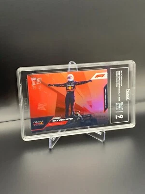 2023 Topps Now Formula 1 Max Verstappen #050 /99 TAG 9 Red Bull Foil Parallel 50 - Image 1 of 2