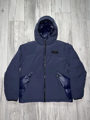 Chaqueta acolchada con capucha y cremallera Emporio Armani EA7 azul marino | Talla: L | PVP-£300 Foto 1 de 4