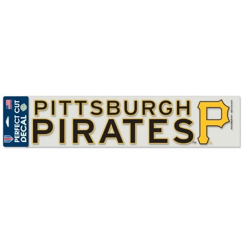 Pittsburgh Pirates 4 x 16 Inch Perfect Cut Window Decal Strip Color - Image 1 of 1